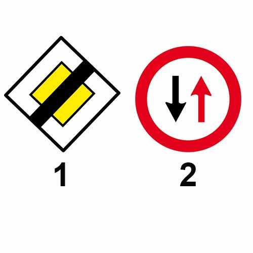 Care dintre cele două indicatoare interzice depășirea?