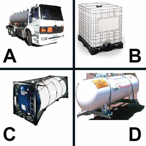 În care dintre imaginile de mai jos este reprezentată o cisternă demontabilă?