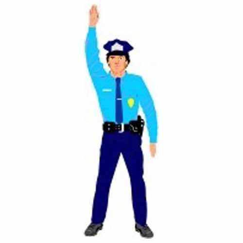 Semnalul polițistului care dirijează circulația semnifică: